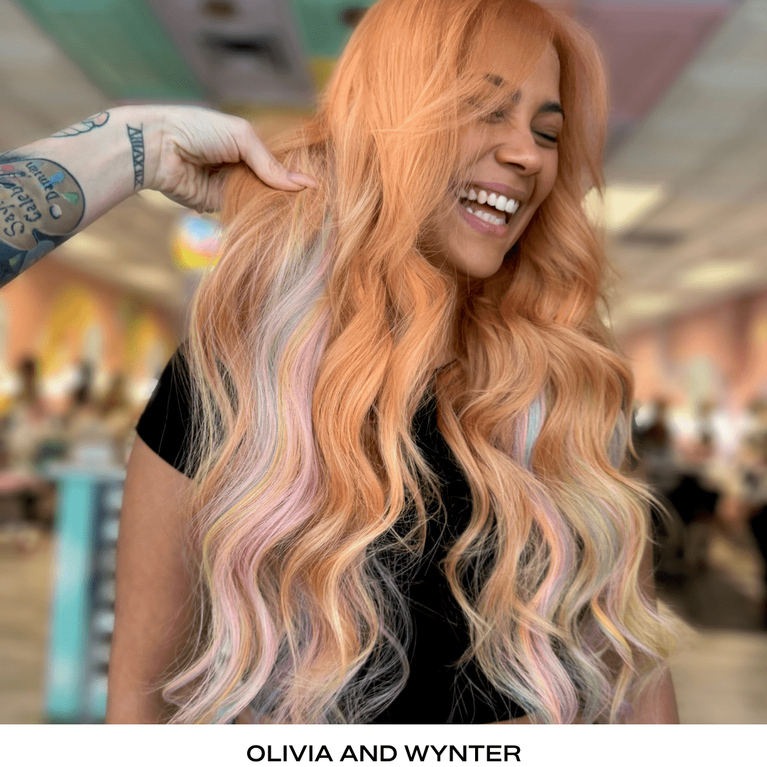 WYNTER RAINBOW Cutie Weft Clip Ins - Cutie Heads